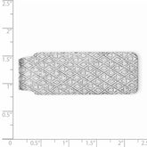 Sterling Silver Rhodium-plated Money Clip